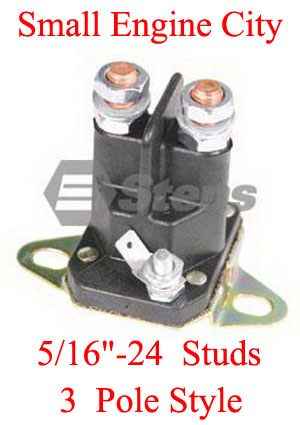 435-032-UN 372 Starter Solenoid 3 Pole Style  -  5/16 - 24 Studs