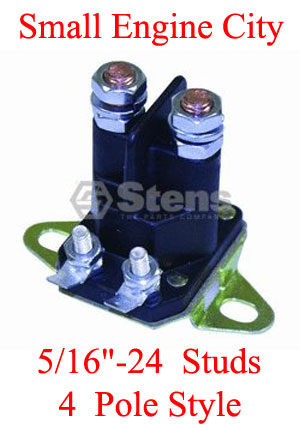 435-099-UN 372 Starter Solenoid 4 Pole Style -  5/16 -24 Studs